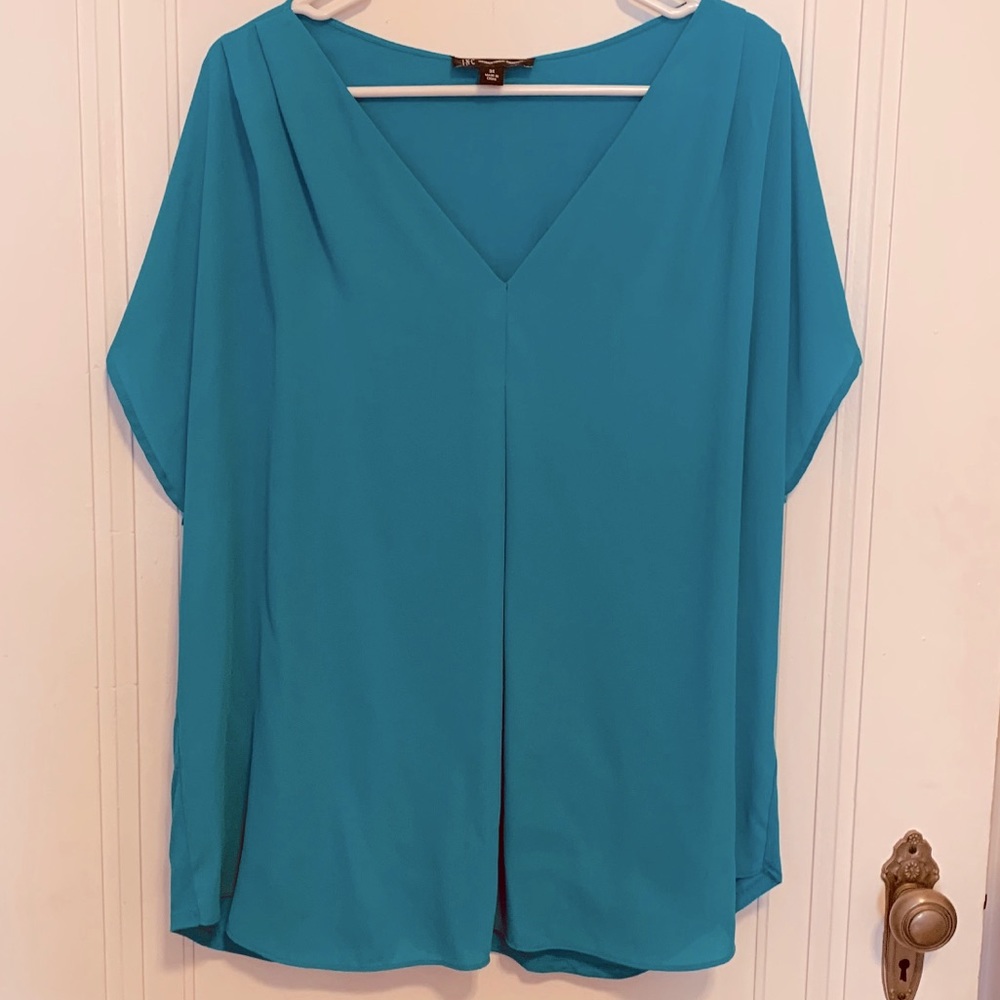 INC Dolman Sleeve Mixed Media Top, 3X